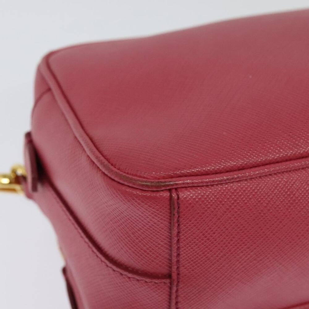 Prada Leather Shoulder Bag Saffiano Pink - Picture 4 of 15